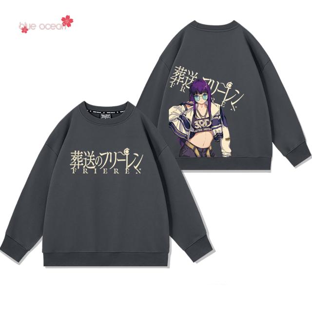 葬送のフリーレン 長袖 アニメ Tシャツ コットン トップス 上着 秋冬服